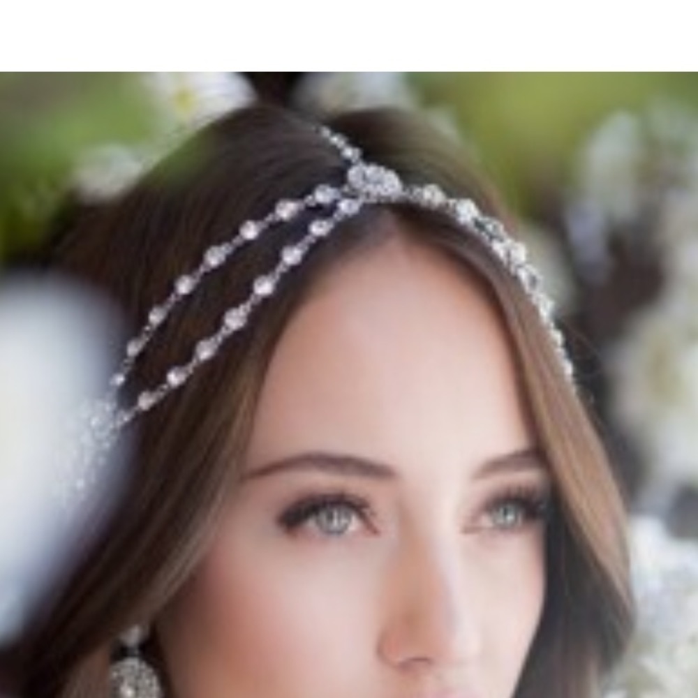 Tara  Fava Halo Headpiece - Picture 4 of 6